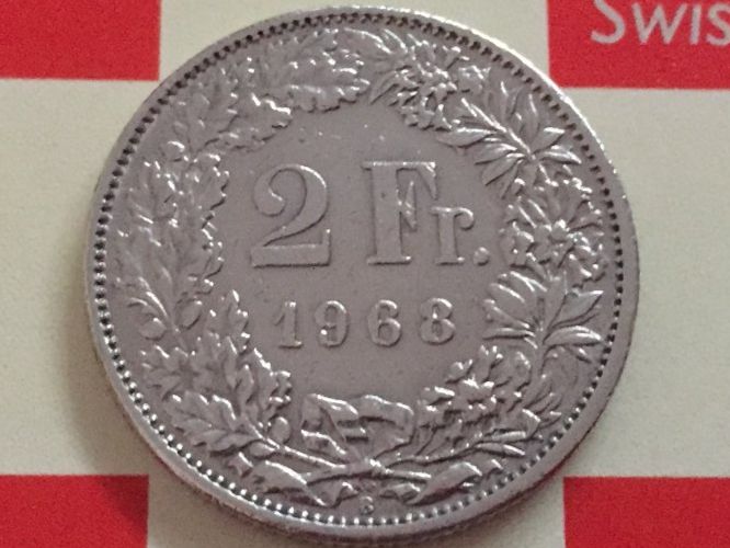 Tutti le monete: 2 Franken 1968 ss+ – Usato da Elsau venduto da herbybay