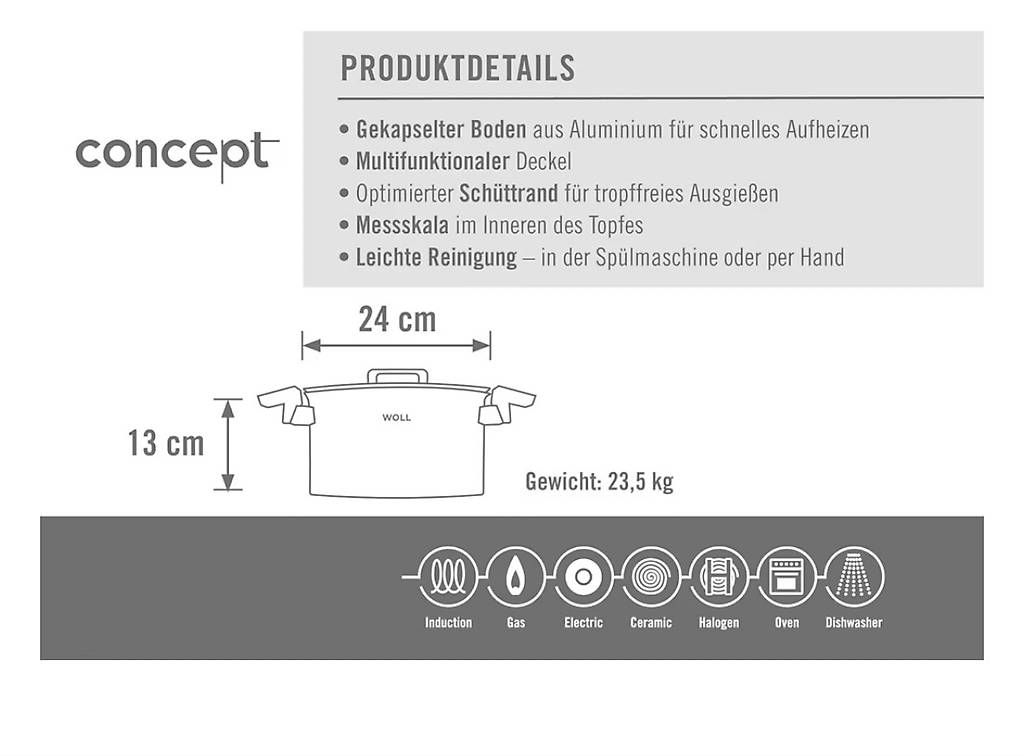 Töpfe: Neue Woll Casserole 16cm mit Glasdeckel – Gebraucht aus Meilen von Inie 3