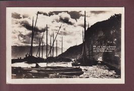 LAC LEMAN - Barques au port
