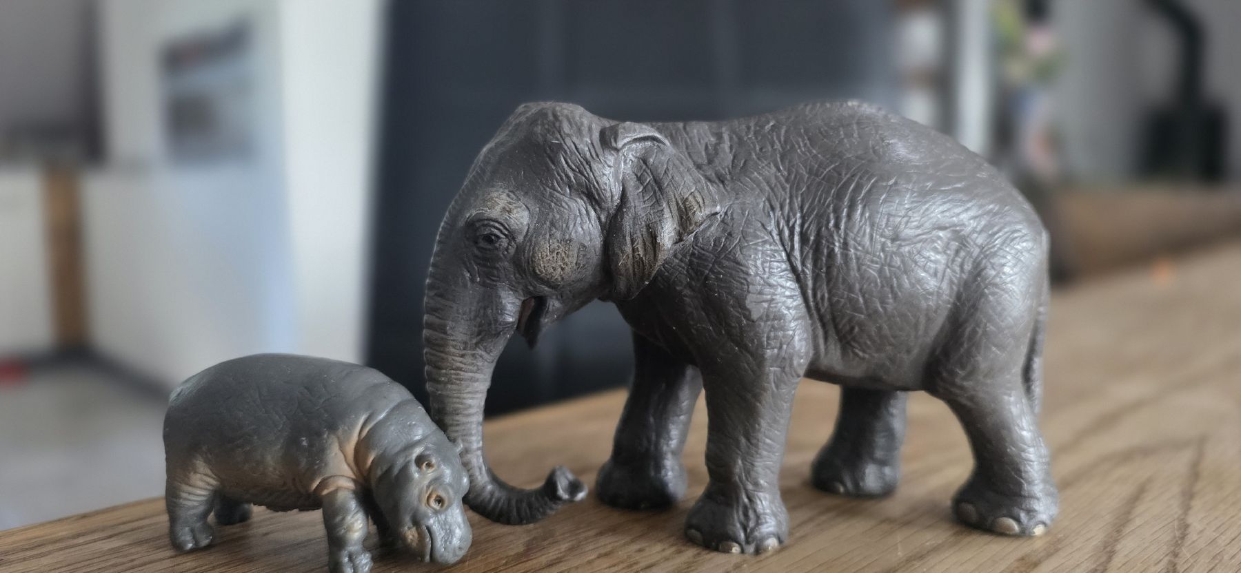 Schleich Spielzeuge: Schleich Elefant und Nilpferd – Gebraucht aus Wettingen von dlililou