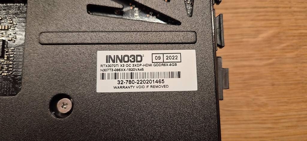 Schede grafiche: INNO3D RTX 3070 Ti – Usato da Rickenbach b. Wil venduto da LEDfan 3