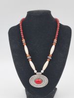 Tolle vintage Kette 925 Silber mit echten Steinen