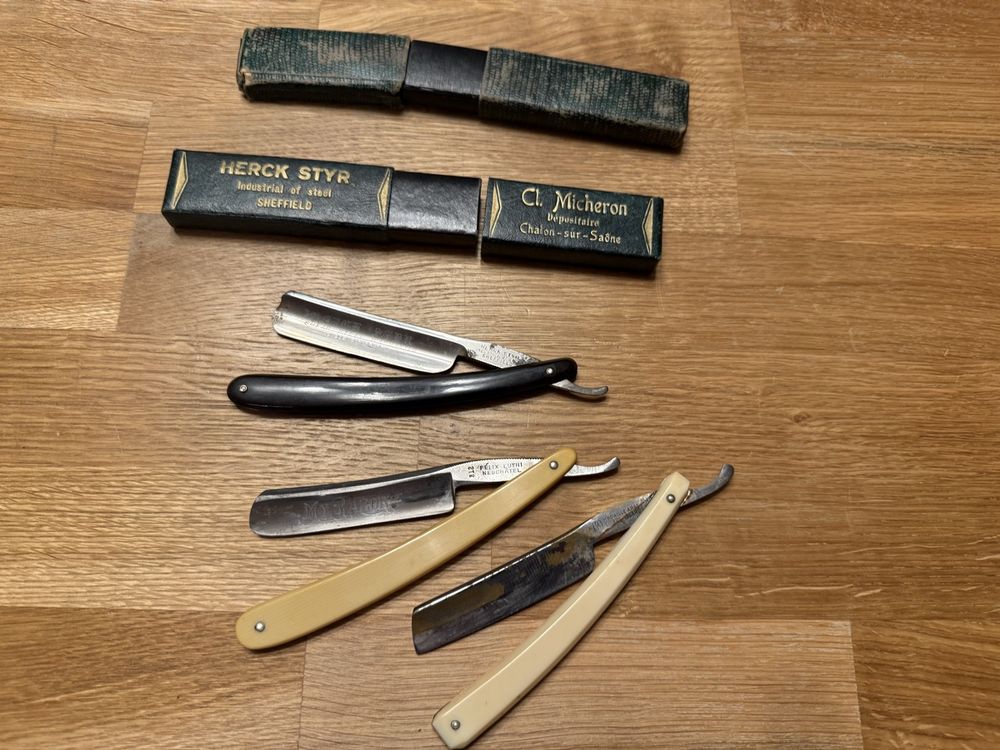3 antike Rasiermesser Klappmesser | Kaufen auf Ricardo