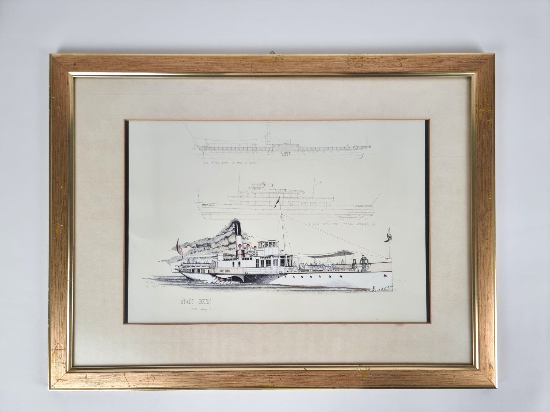 Posters & Illustrations: Bild "M.S. Stadt Bern 1956", Uli Colombi – D'occasion à Urtenen-Schönbühl par Restwert_Schoenbuehl