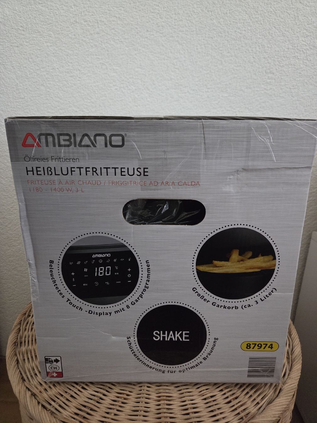 Ambiano Appareils de cuisine: Friteuse à air chaud – Neuf avec emballage d'origine à Bramois par sop_9jpz 1