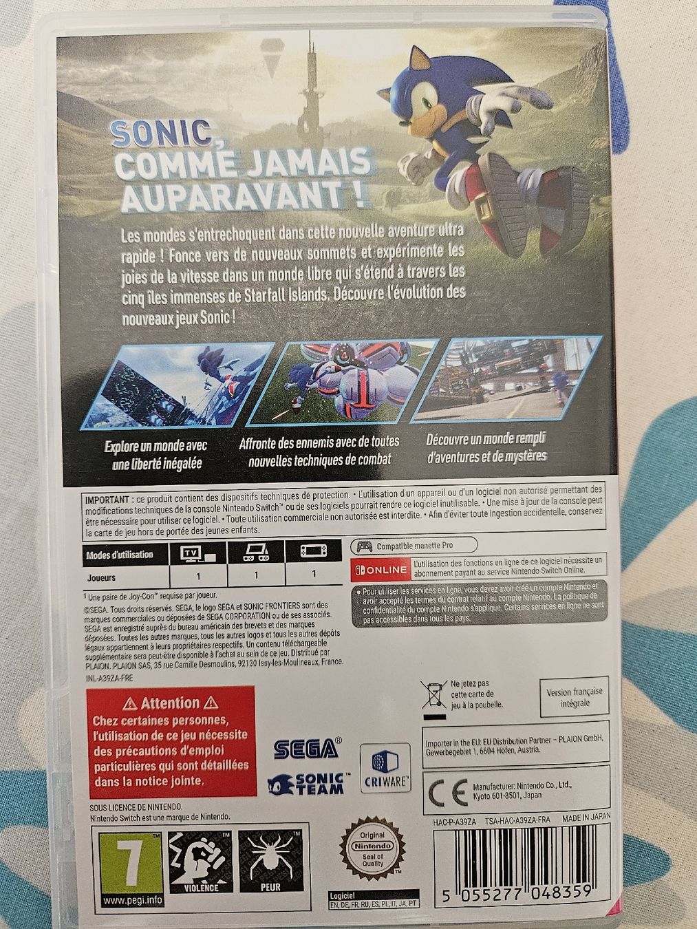 Nintendo Spiele: Sonic Frontièrs Switch – Gebraucht aus Genève von  2