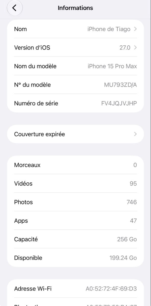 Apple Telefoni cellulari / Smartphones: iPhone 15 pro Max 256gb titane naturel – Nuovo (secondo la descrizione) da Muraz (Collombey) venduto da Tiagoveiga20 6