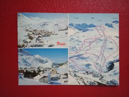 Bivio am Julier Pass mehrbildrig mit Skigebiet 1980