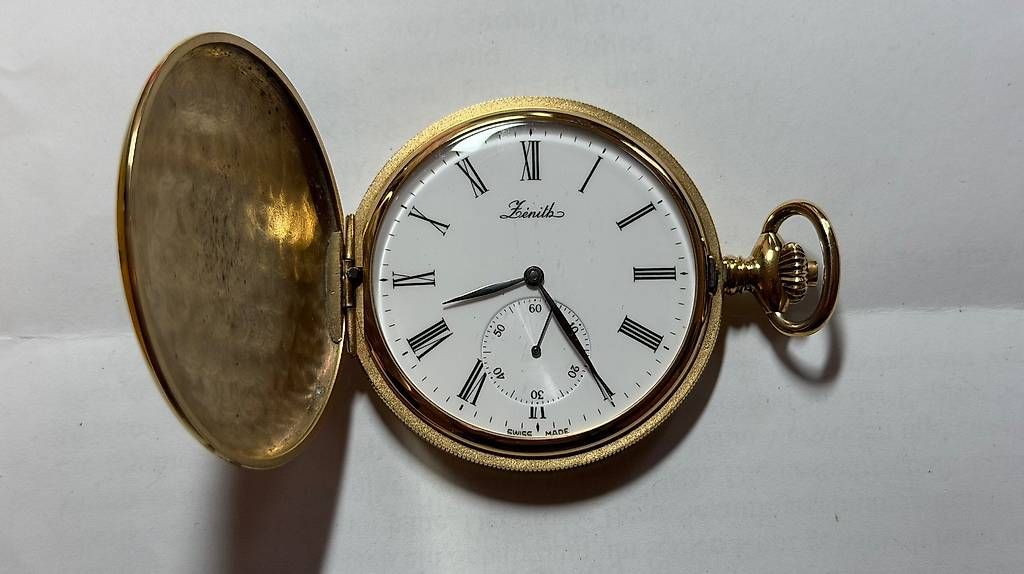 Zenith Orologi: Antike Zenith Taschenuhr, vergoldet – Usato da Morschach venduto da Degenbalm 1