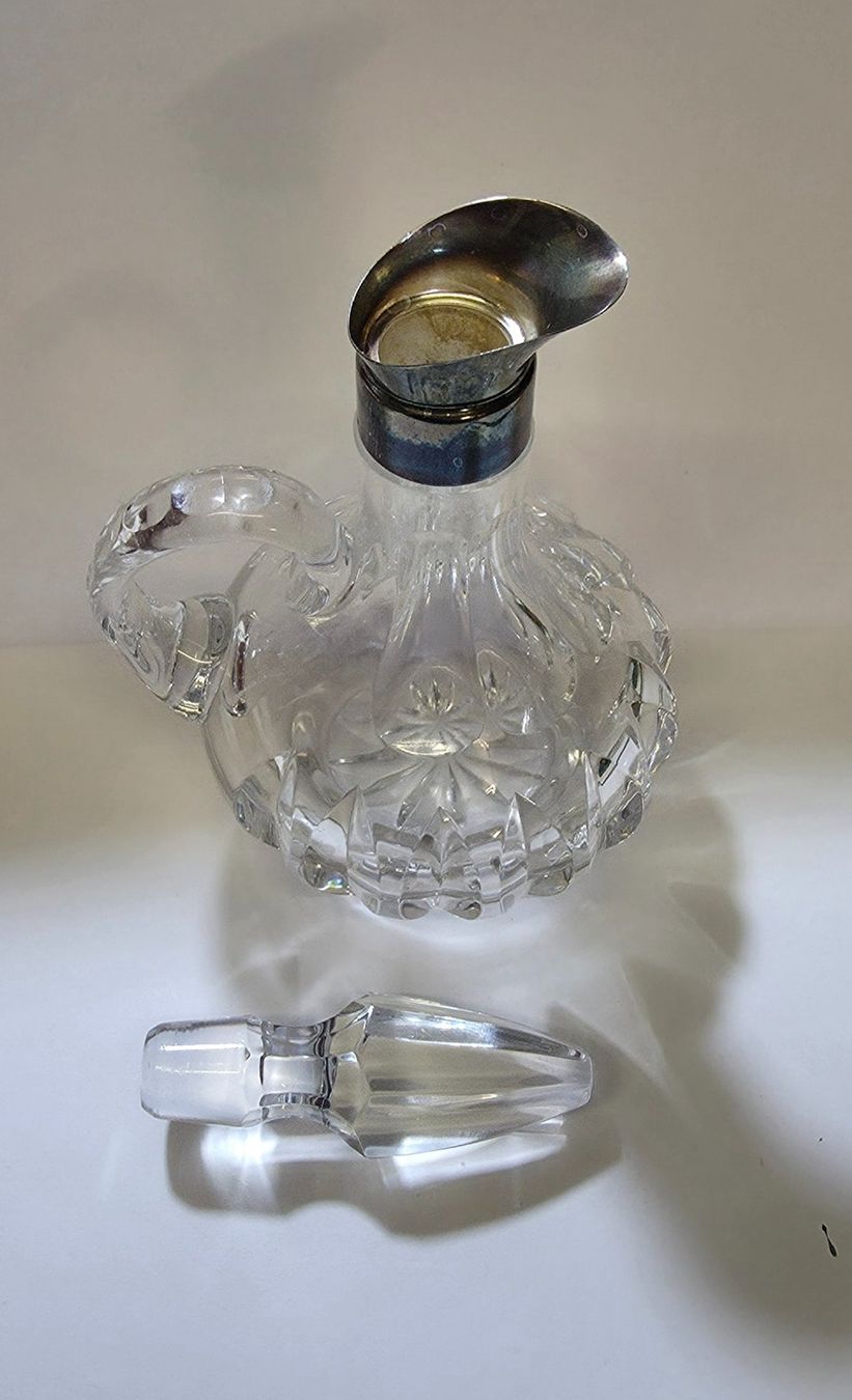 Caraffe: Antike Karaffe Bleikristall 800 Silber, Liqueurkaraffe – Usato da Zürich venduto da spin23 4