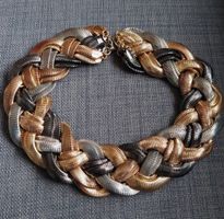 Collier Tressé Métallique Multicolore choker Zara
