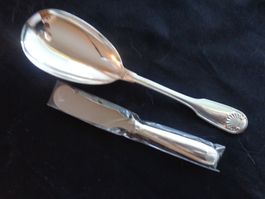 * 2 X COUVERTS A SERVIRE CHRISTOFLE COQUILLE COMME NEUF