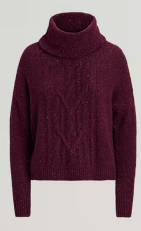 Ralph Lauren CAISYN Woll-Strickpullover pinot noir Gr. S-M
