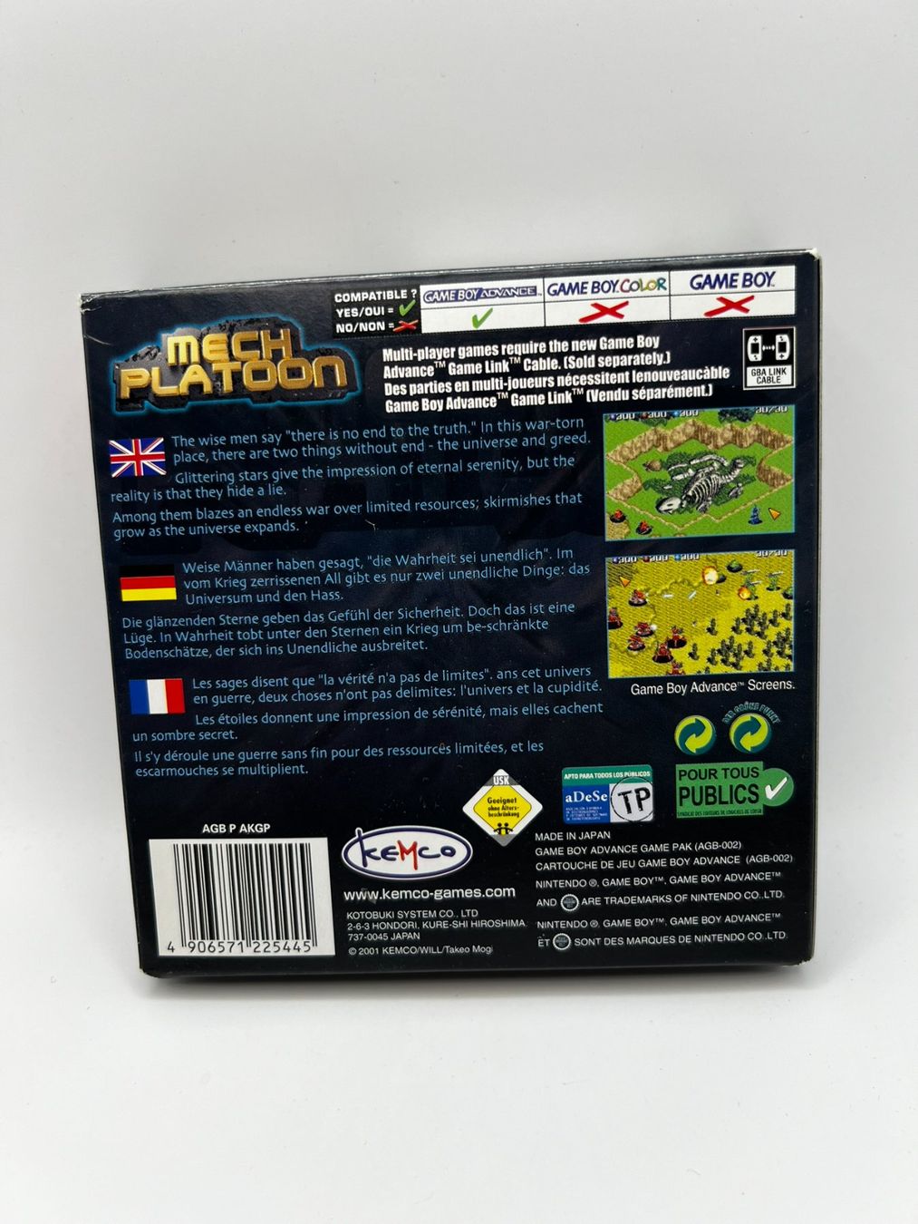 Giochi: Mech Platoon OVP - Gameboy Advance – Usato da Frauenfeld venduto da bigauditor 1