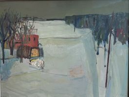Original CH Hansruedi Sieber Öl auf Holz (Rarität) 1964