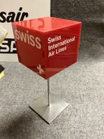 Swiss International Airlines advertising display cube.