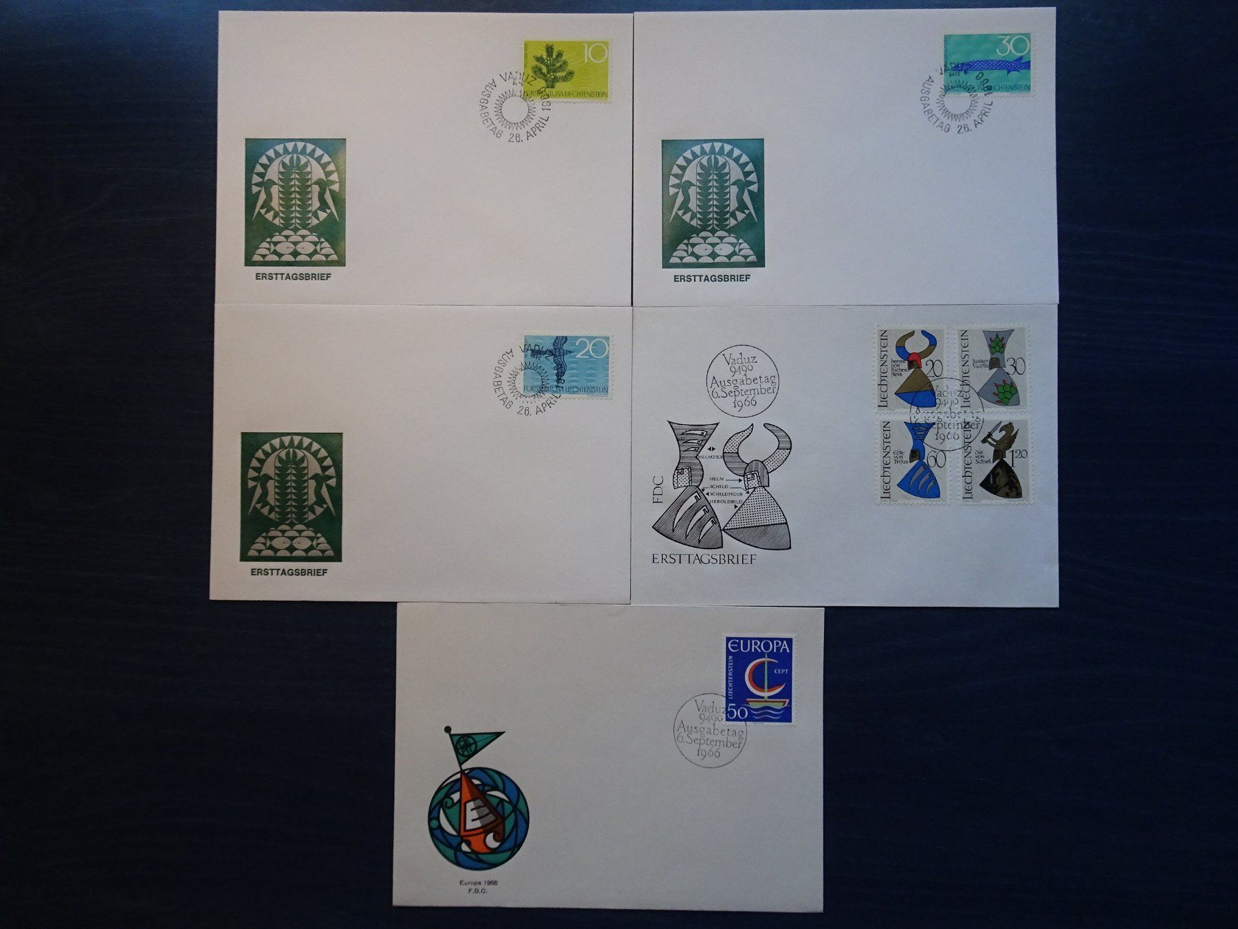 Alle Briefmarken: FDC 1966/68 – Neu (gemäss Beschreibung) aus Aadorf von Chnorli-Furz