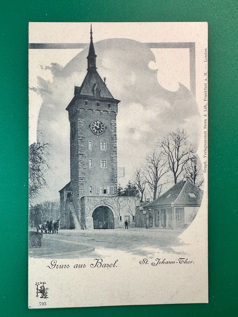Ansichtskarten: Gruss aus Basel - St. Johann-Thor – Gebraucht aus Steg VS von _vinci_