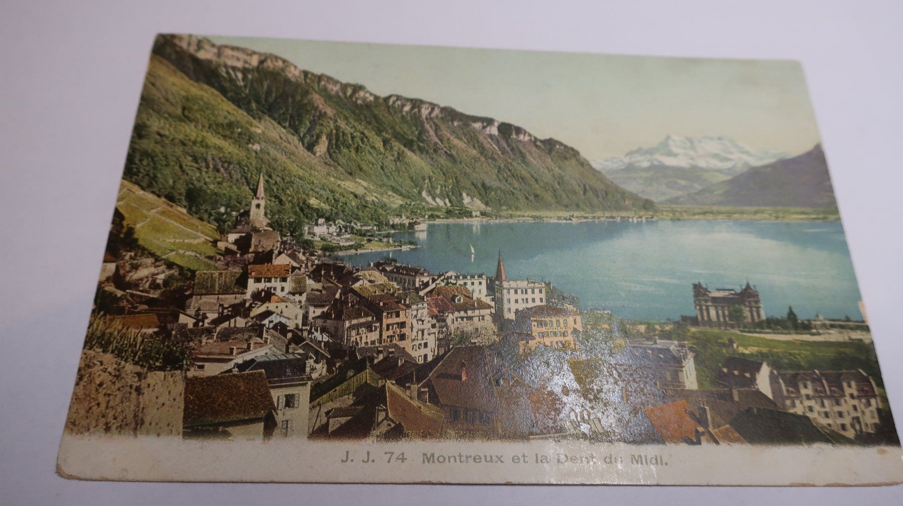 Cartoline postali: Montreux et la Dent du Midi  1909 – Usato da Cormoret venduto da Pascalll2001 1