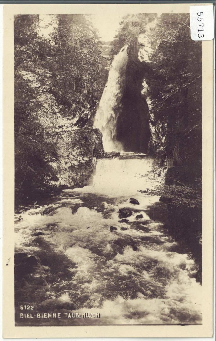 Cartoline postali: Biel-Bienne - Taubenloch - Gorges de la Suze – Usato da Ettingen venduto da Kartenplanet
