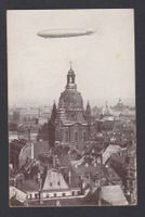Zeppelin über  Dresden   -   alte Ansichtskarte gest.