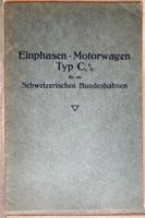 Einphasen-Motorwagen Typ Ce 4/6 für die SBB - 1924