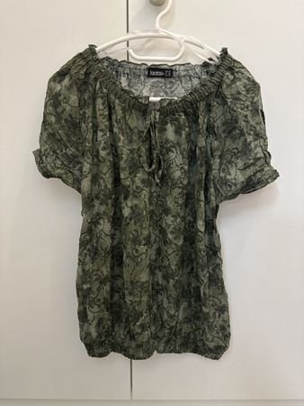 Kurzarm Bluse Gr. 40