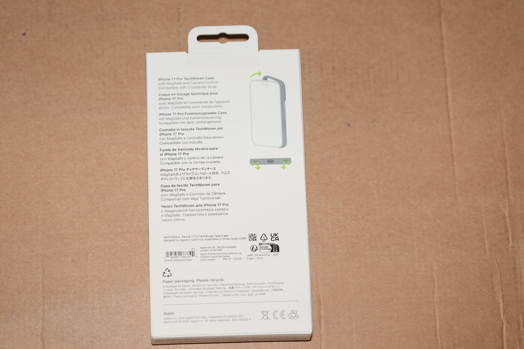 Apple Cover & Protezioni schermo: Apple TechWoven Case iPhone 17 Pro Grün – Nuovo (secondo la descrizione) da Zürich venduto da Verkaufen-Schweiz 2