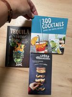 Lot de 3 livres de cuisine cocktails et apéritifs