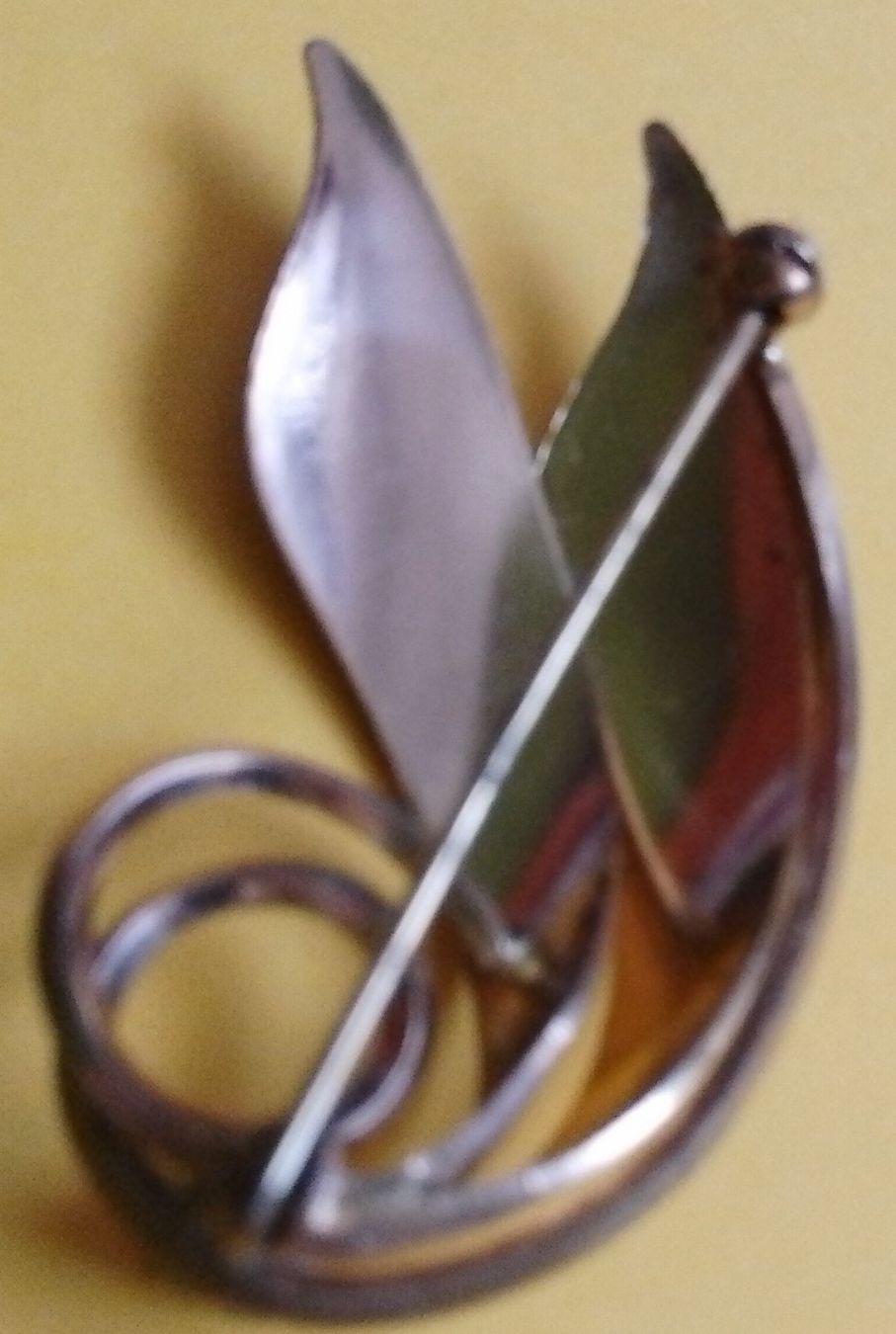 Spille & Fermagli: Schmuck, Brosche Form von Blättern, vintage, 7gr. schwer – Usato da Wohlen AG venduto da salamanderspielwaren 3