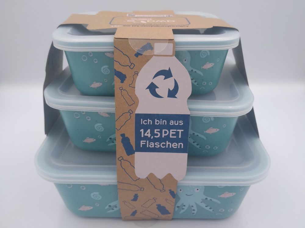 3-teilige Kuchenboxen Set Mit Katzen Design - Luftdicht Für Kekse Und Süßigkeiten