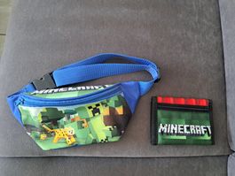 Minecraft Bauchtasche & Portemonnaie NEU