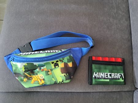 Minecraft Bauchtasche & Portemonnaie NEU