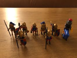 Playmobil Ritter, 8 Figuren mit Pferd, top zustand.