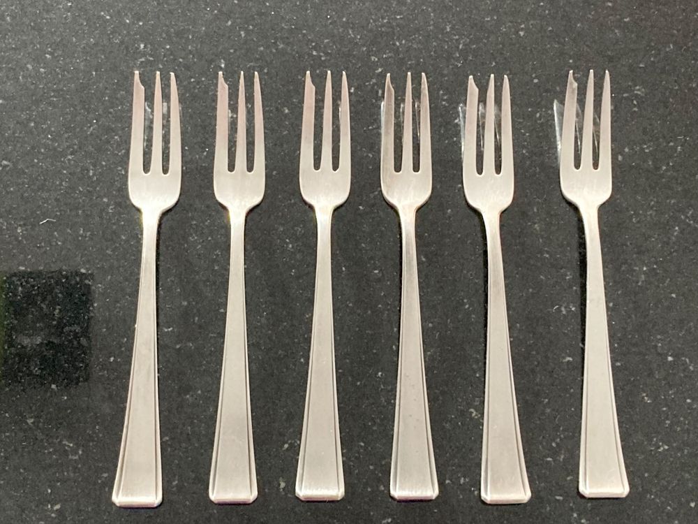 Lot De 6 Fourchettes à Dessert Tupperware Chef Series - 15 Cm - Neuves Avec Couteau Inclus