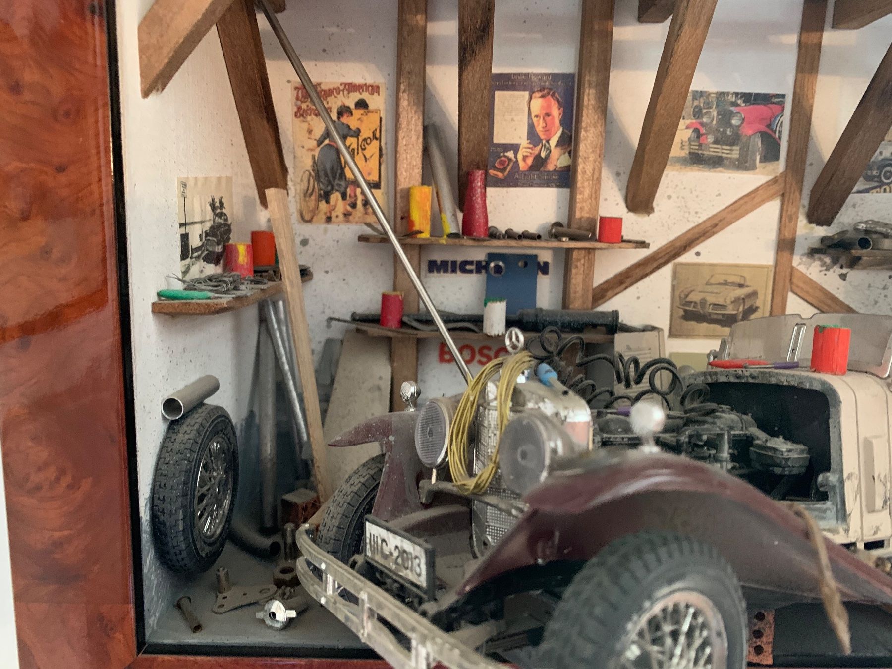 Mercedes-Benz Modellautos: Einmaliges Diorama "Mercedes Oldtimer mit Werkstatt" – Gebraucht aus Widnau von sei_g6d9 3