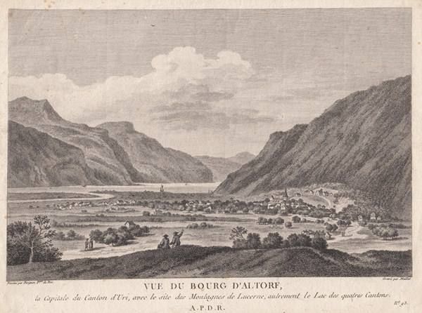 Stiche: ALTDORF, KUPFERSTICH 1788 – Antik aus Grüningen von Kartensammler
