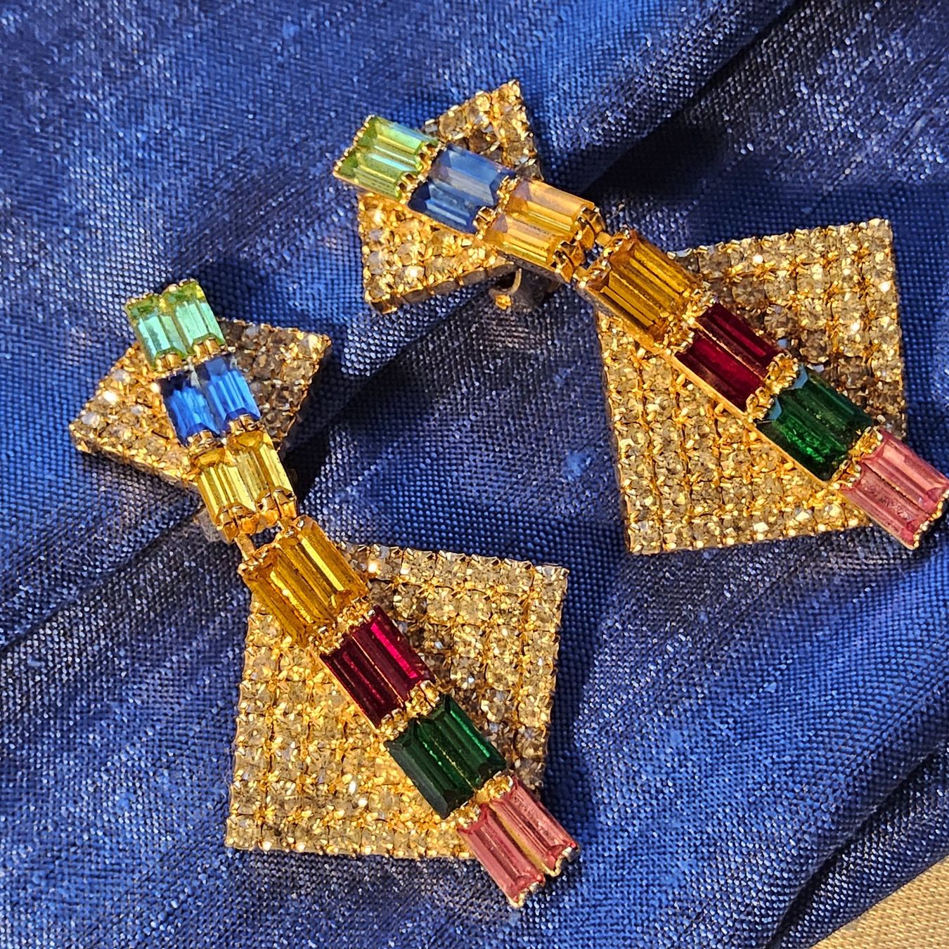 Orecchini pendenti & Orecchini a lobo: Top Vintage Strass Ohrclips, ca 1950 – Usato da Zürich venduto da Aleick 5