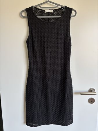 Black Short elegant Dress with open back Size M