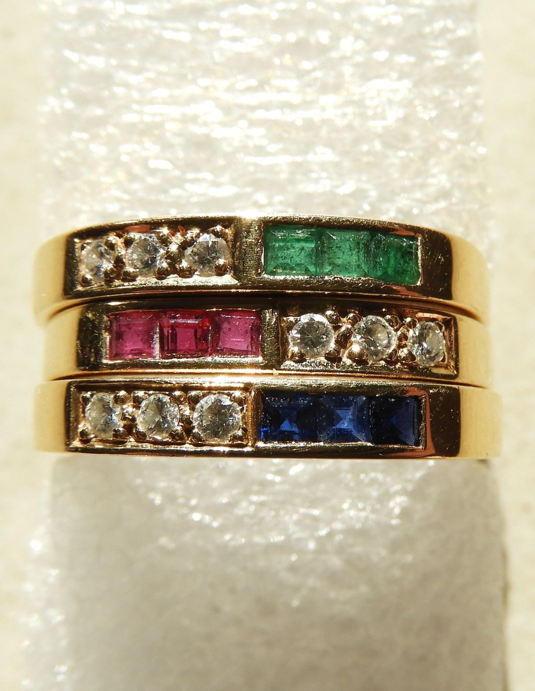 Anelli: Fingerring Set "Trio fantastico" – Usato da Sargans venduto da sawasg