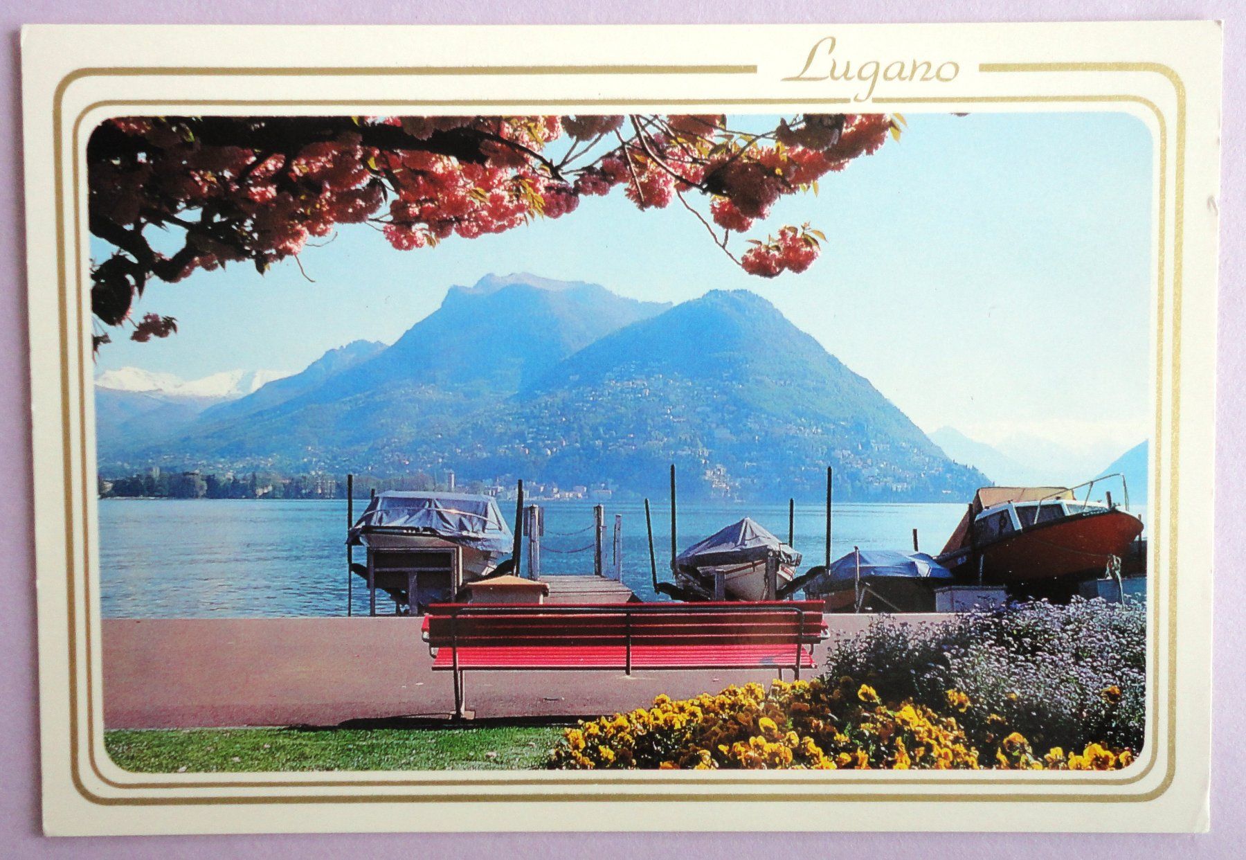 Ansichtskarten: Lugano - Monte Brè visto da Paradiso – Gebraucht aus Fétigny von Billy2miny