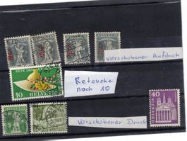 Abarten Retouche verschobener Druck