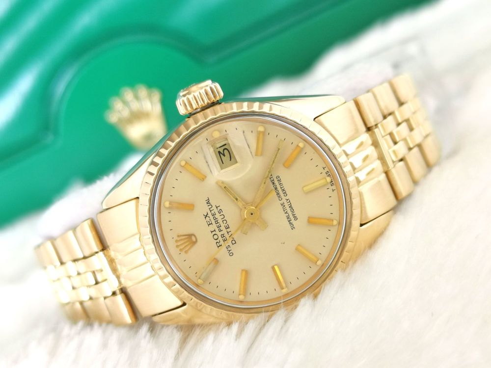 Rolex Orologi: Rolex Oyster Perpetual Datejust 18K Gold neuwertig ref.6517 – Nuovo (secondo la descrizione) da Nottwil venduto da Kaufen003 3