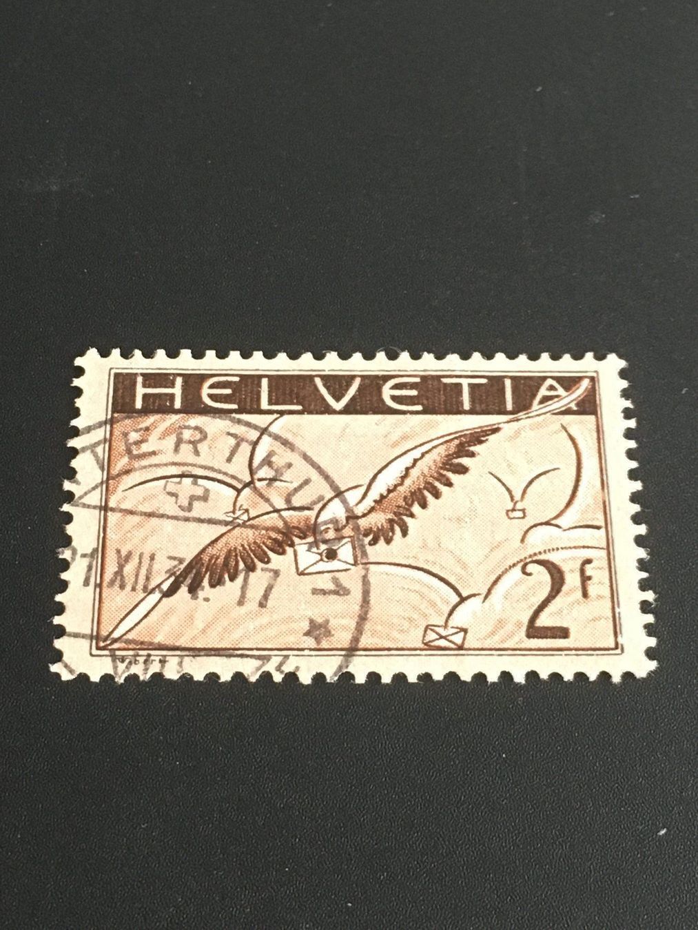 Tutti i francobolli: Flugpost Zumstein Nummer 13 – Usato da Abtwil SG venduto da Cards31