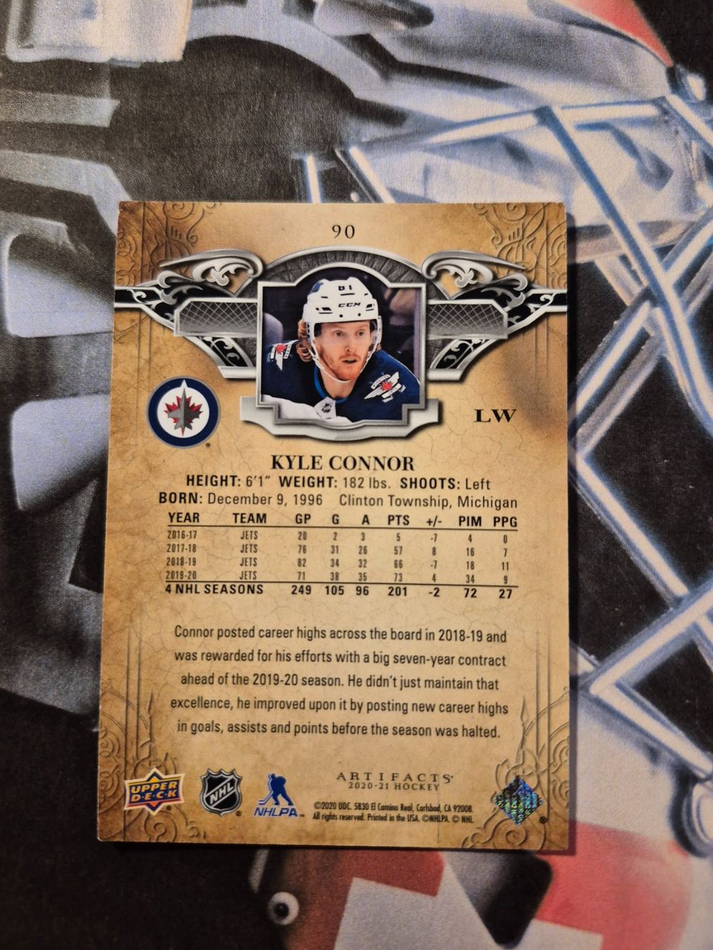 NHL Carte collezionabili: NHL Kyle Connor Winnipeg Jets – Usato da Treiten venduto da Sauber73 1