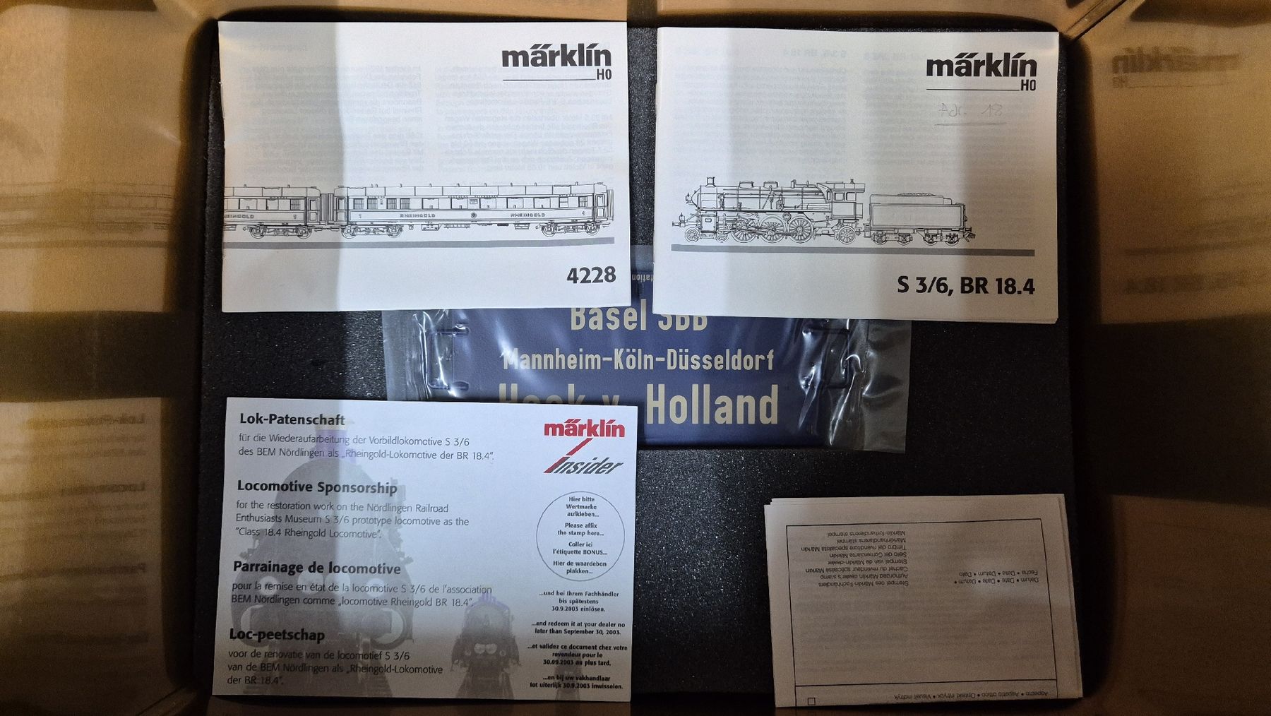 Märklin Modellini di ferrovie: Märklin 26751 75 Jahre Rheingold – Usato da Münsingen venduto da hausbootli 2