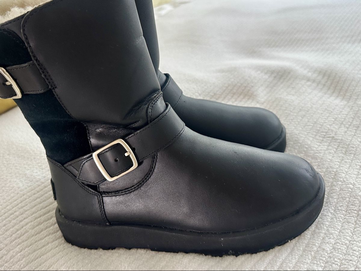 Ugg Damenschuhe: UGG Boots Leder Schwarz EU 38 / UK 5.5 – Gebraucht aus Zürich von aquaya01 3