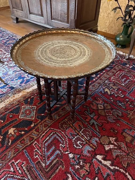 Tavoli: Orientalischer Messing-Tee-Tisch / Salontisch – Usato da Basel venduto da Avalanche4418 1