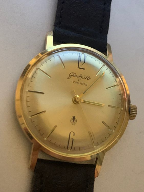 GLASHUETTE GUB aus der DDR der 60er Jahre mit Gütesiegel
