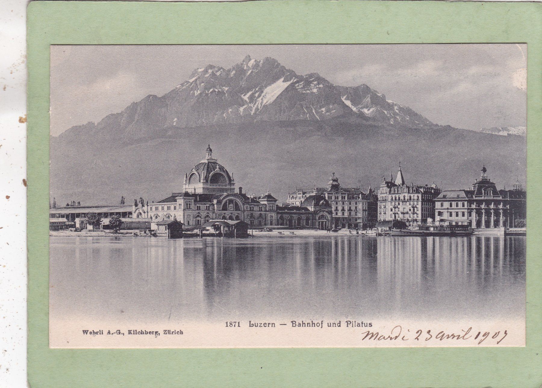 Cartes postales: Luzern Bahnhof und Pilatus – D'occasion à Herisau par Lisegrat2008